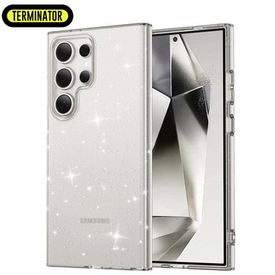 Samsung S25 Ultra Terminator Glitter Case – Sparkling Shockproof Protective Cover