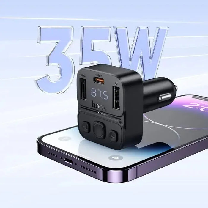Hoco E87 In-Car 35W and PD Charger Bluetooth FM Transmitter