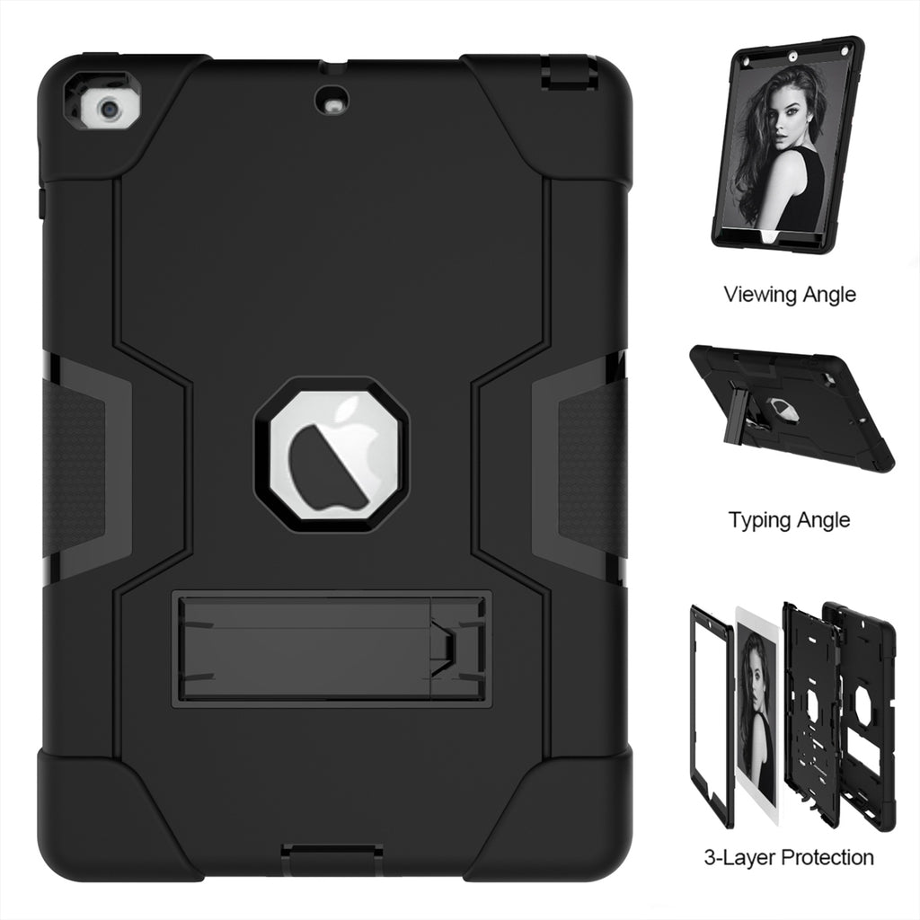 IPad 5th/6th Gen. Air 1 & 2 Ring Hard case