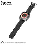 Hoco DYD01 4G Sim Card Smart Sport Watch Black