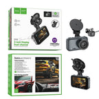 Hoco DV6 Driving & Rear Recording With Screen Dash Camera Black