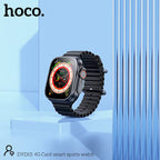 Hoco DYD01 4G Sim Card Smart Sport Watch Black